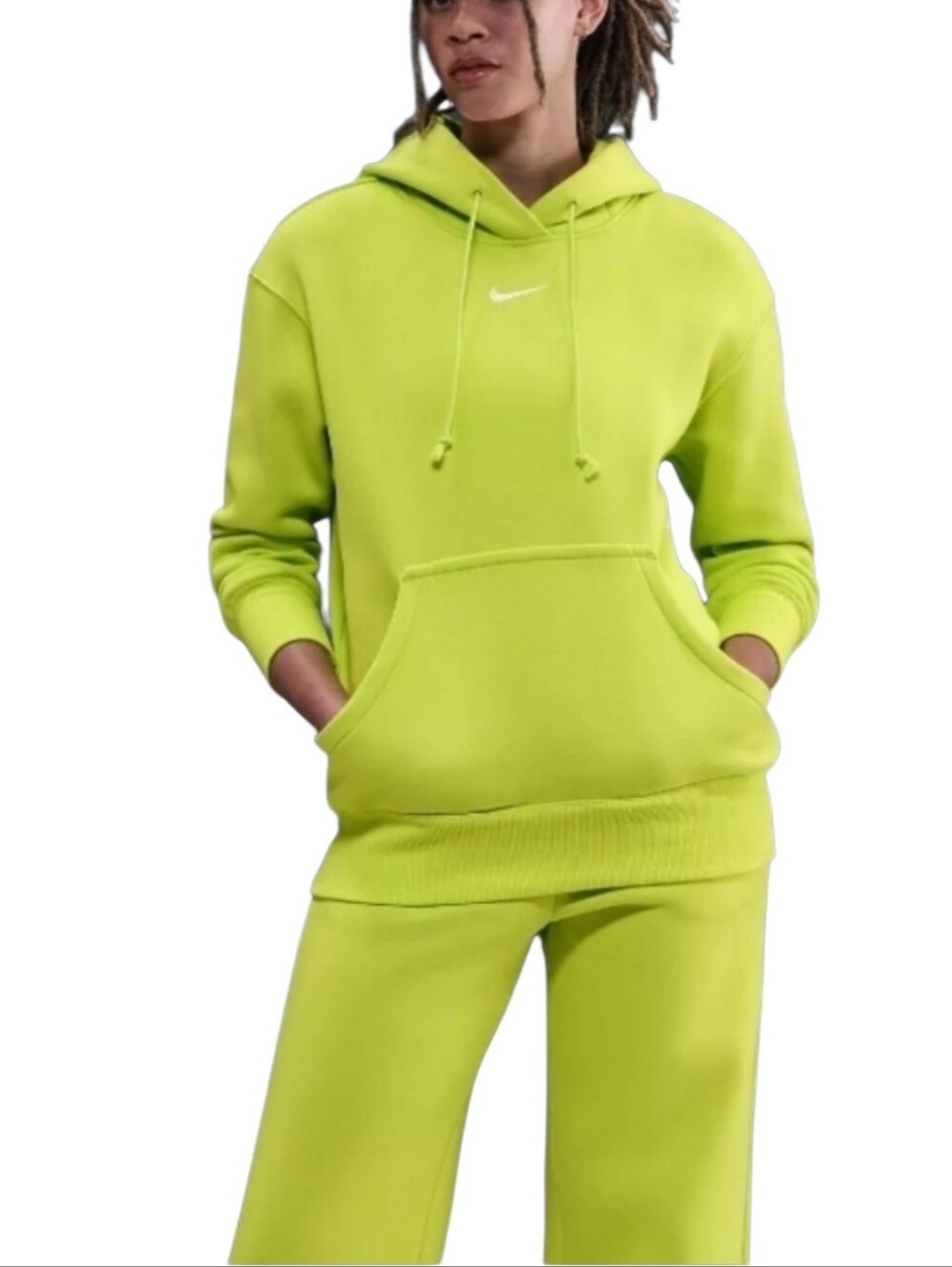 Nike Sportswear Phoenix Oversized Fleece Hoodie Green XL Womens New